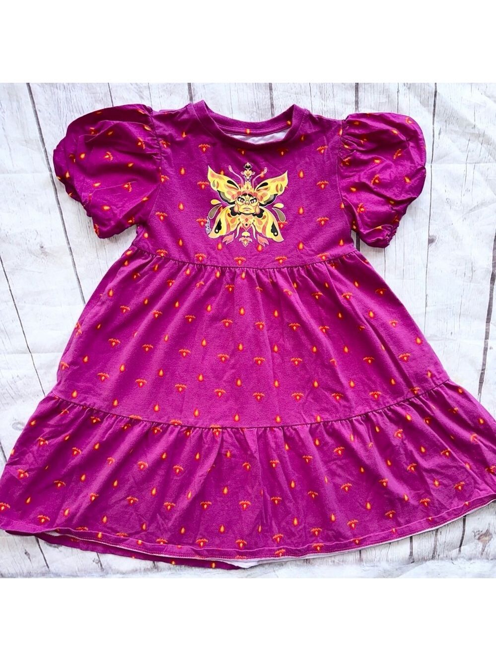EUC Girl’s Small (6/6X) Disney Encanto Cotton SS Dress